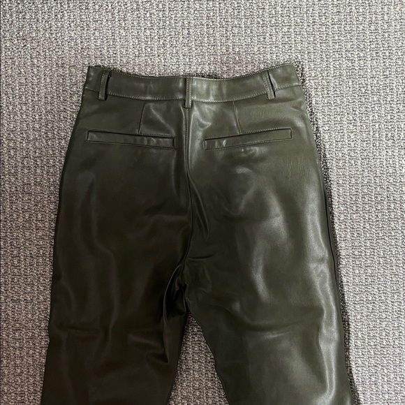 Avec Les Filles Faux Leather Kick-Flare Pants - Picture 5 of 5